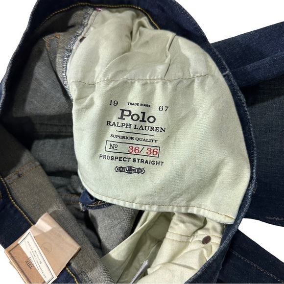 Polo Ralph Lauren Medium Wash Prospect Straight Jeans Sz 36T x36 Rope Dyed NWT - Picture 12 of 16
